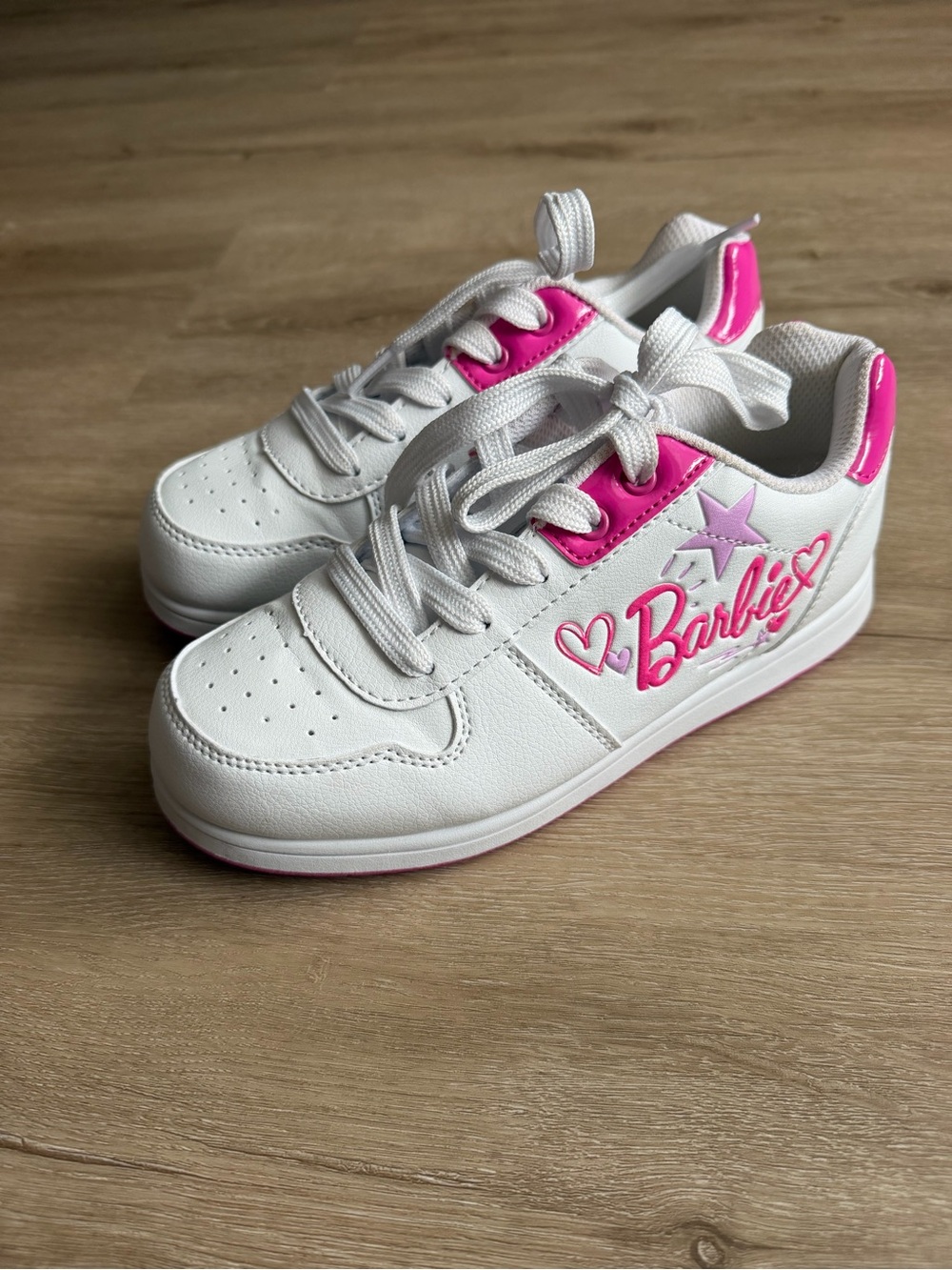 Barbie Josmo Girls Sneakers Oink White SZ 3